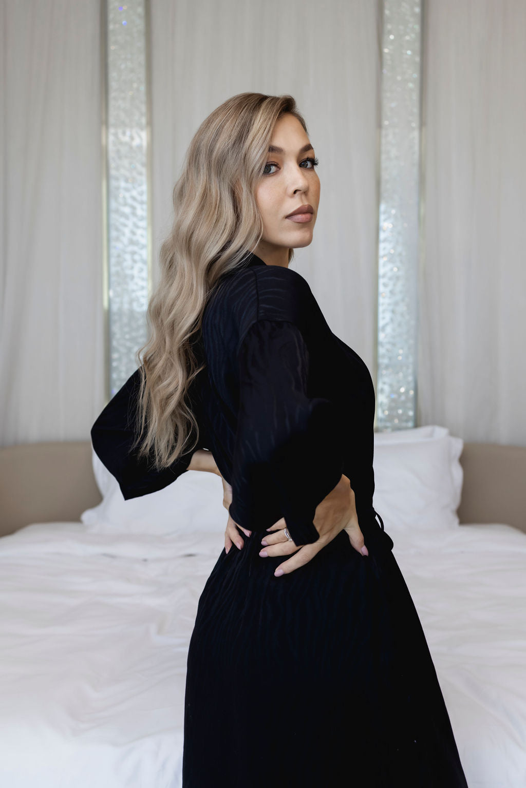 Arabian Night Long Black Kimono