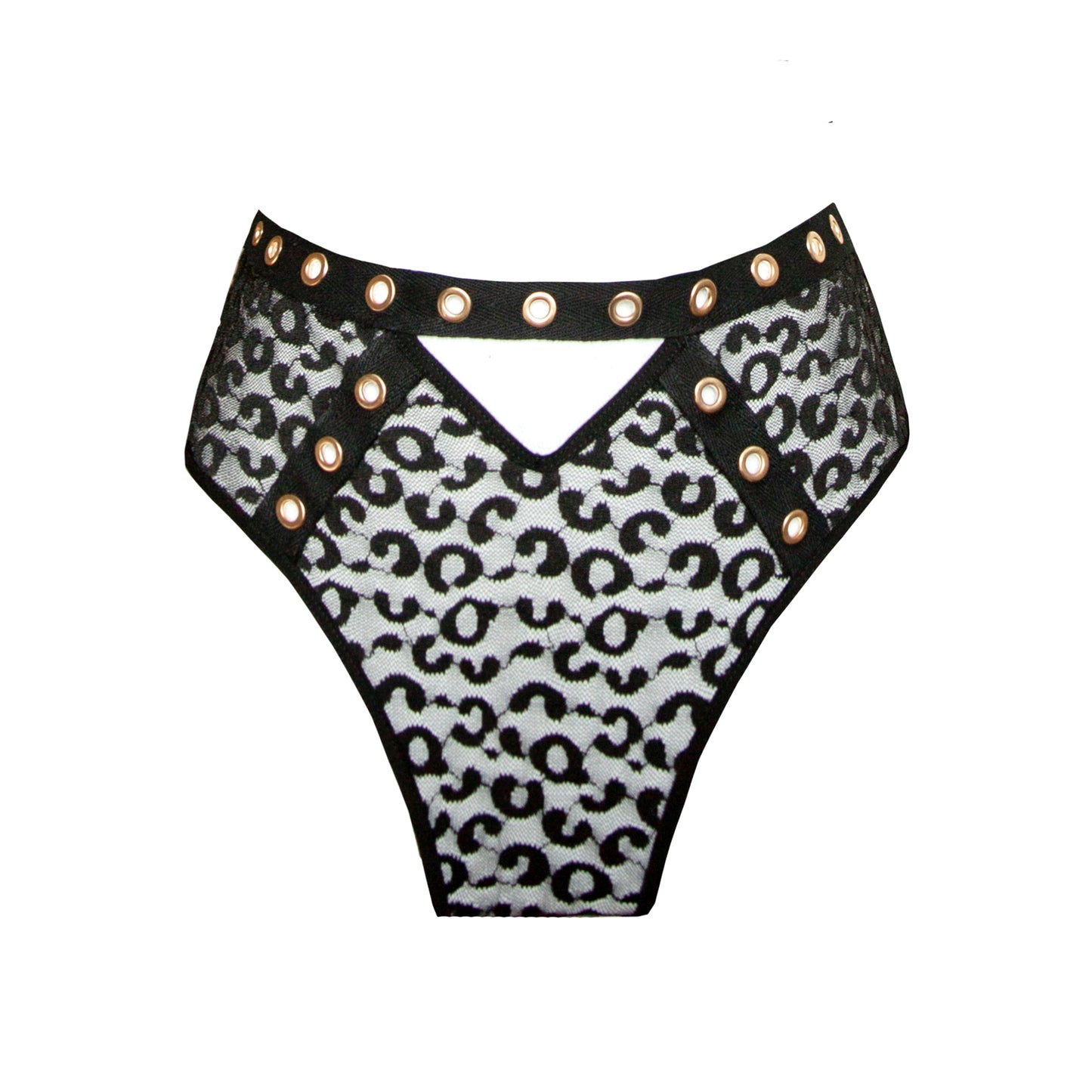 Rock N' Doll Black High Waist Thong