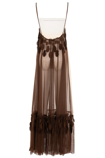 Joy Dress Plumage Coconut Brown