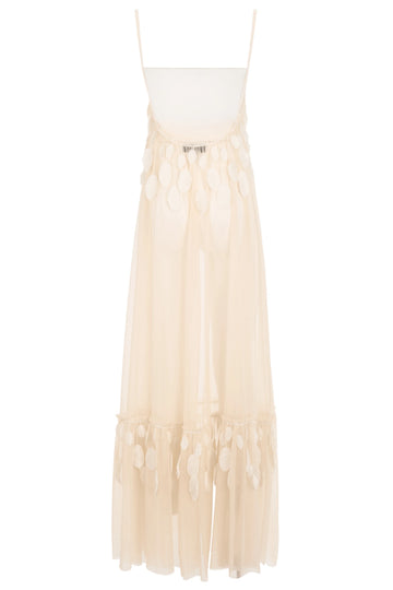 Joy Dress Plumage Almond