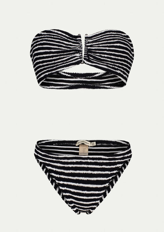 Frida Black & White Stripe