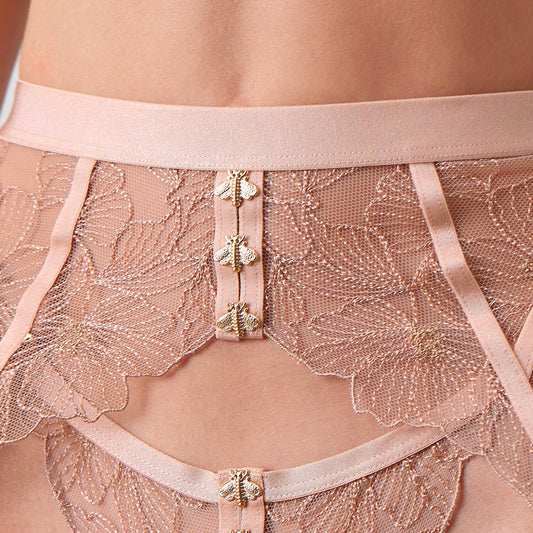 Honey Beige Garter Belt